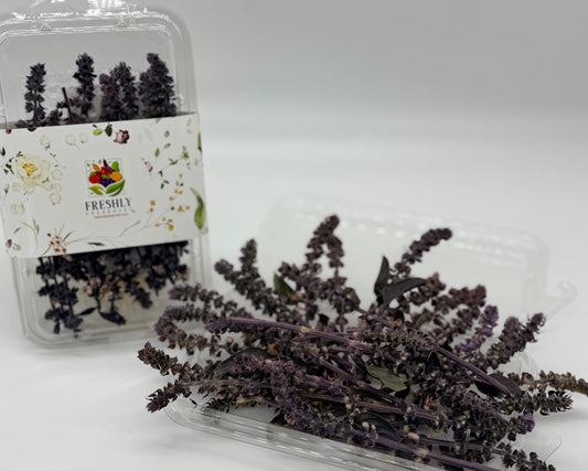 Freeze-Dried Edible Basil Flowers