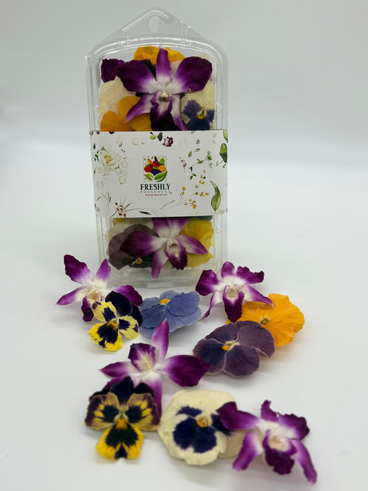 Freeze-Dried Edible Flowers Pansies & Orchids