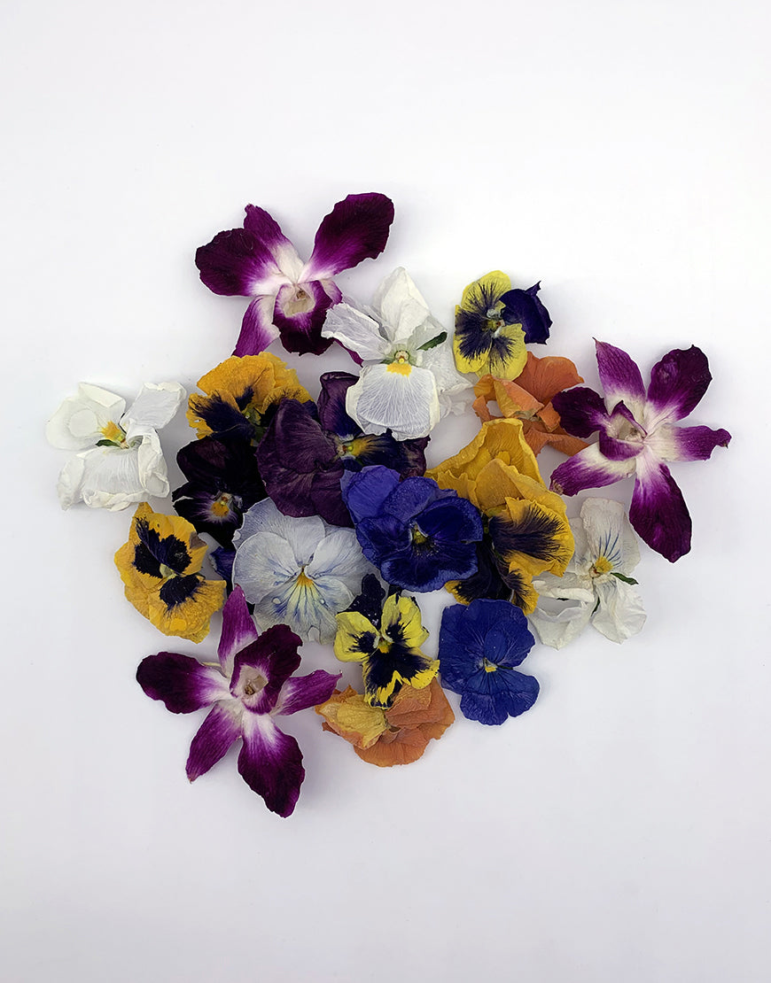 Freeze-Dried Edible Flowers Pansies & Orchids